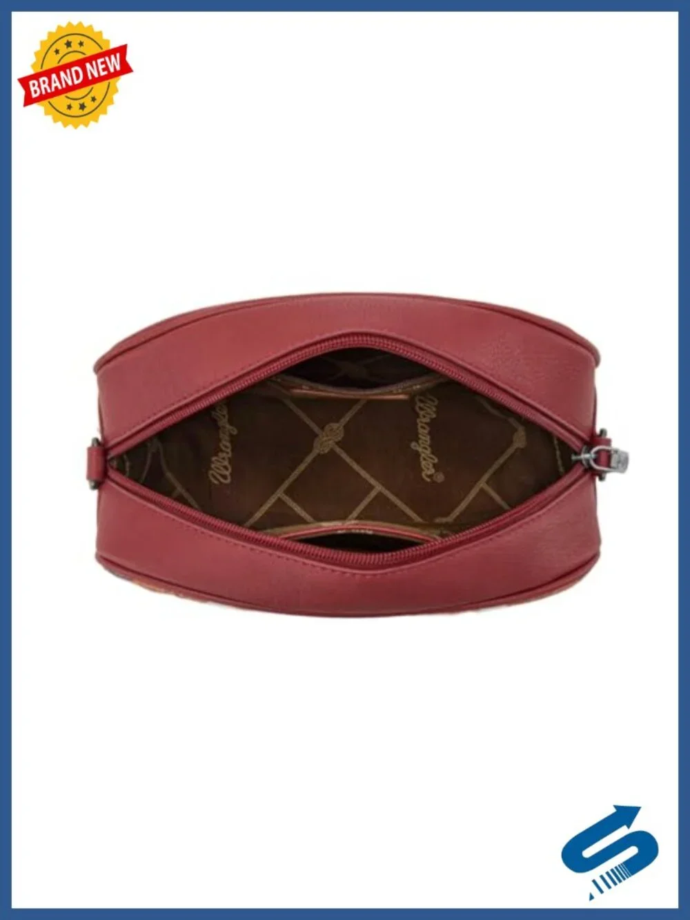 Aztec Canvas Crossbody Purse with Zippered Pocket